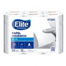 Papel Higinico Elite Professional IP386 Doble Hoja - Rollo 30mts x 48 unidades.